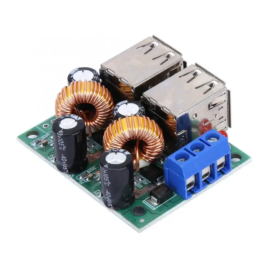 

USB Charger Module 7-40V to 5V 3A 4 USB Interface Car Charger Buck Module Step Down Board