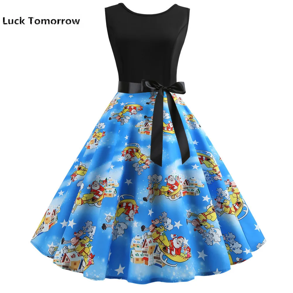 Женское винтажное платье с коротким рукавом черное средней длины в стиле пэчворк