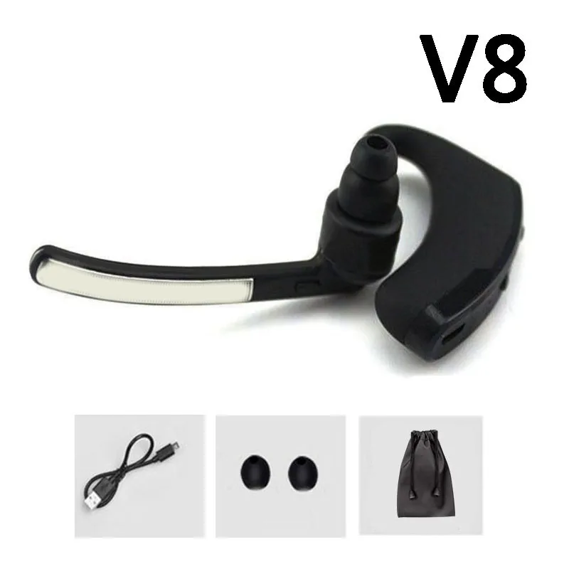 V8 V8S V9, деловые Bluetooth наушники, Спортивная беспроводная Bluetooth гарнитура, автомобильный драйвер, свободные руки, наушники с микрофоном, Audifon - Цвет: V8-Black