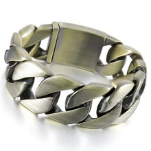 21 см, матовая велосипедная цепь, браслеты для мужчин, Ширина 26 мм, массивная Тяжелая нержавеющая сталь, матовая цепочка, браслет, мужские ювелирные изделия