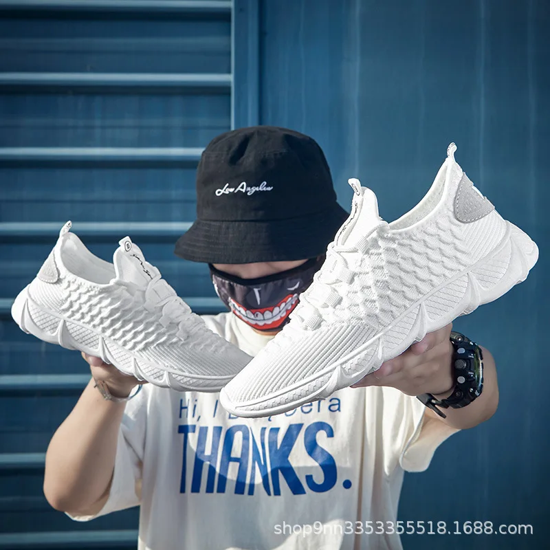 

New Men's Shoes Autumn Sports Leisure Shoes Canvas Board Shoes Men's White Shoes