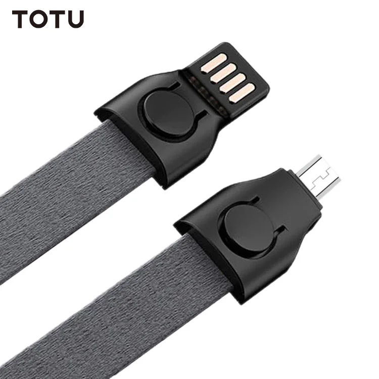 TOTU Micro USB к USB кабель синхронизации данных и зарядки ткань серии Подвесной Канат Стиль 85 см 2.1A