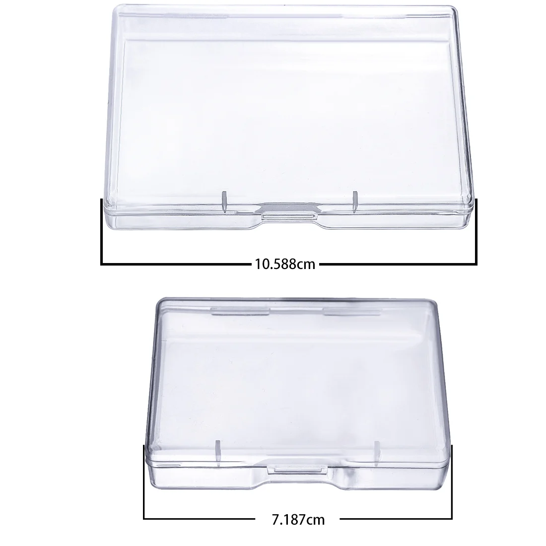 5 шт., квадратная пластмассовая коробка для хранения ювелирных изделий, прозрачный, многоцелевой Чехол для инструментов, органайзер для ювелирных изделий