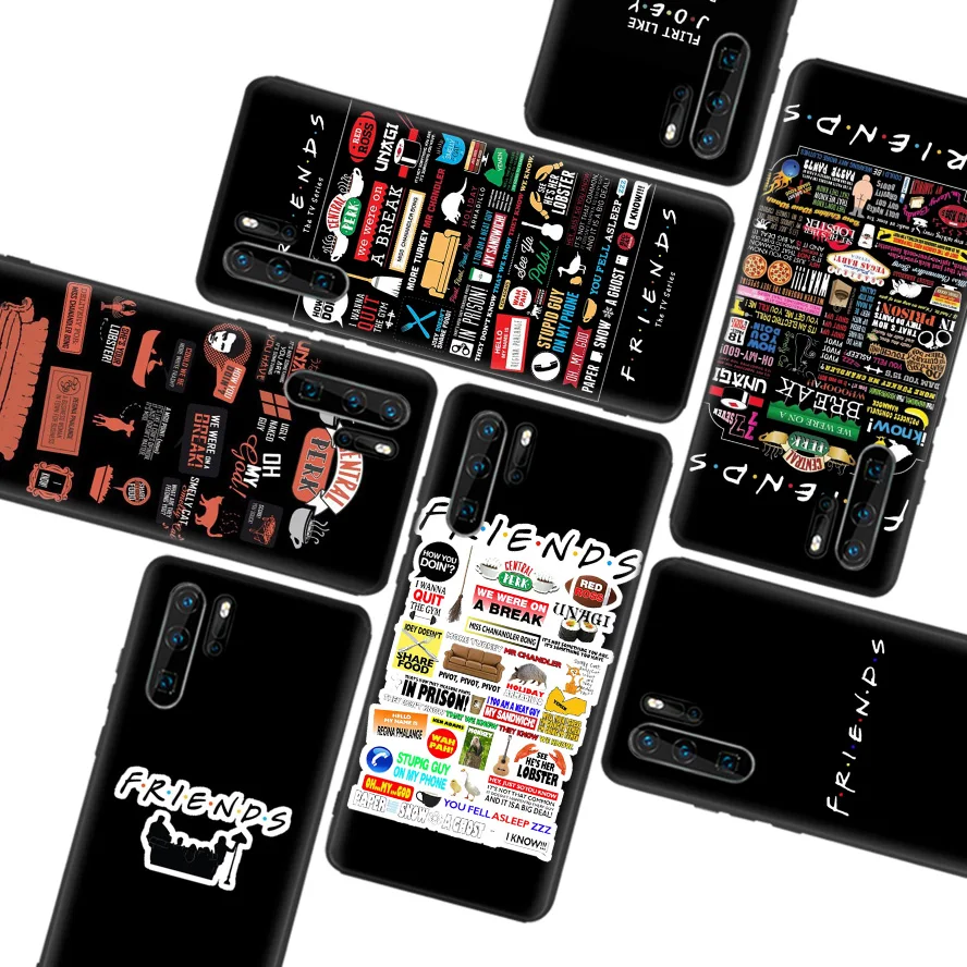 Черный мягкий чехол для huawei P30 P20 P10 Lite Pro P Smart Z mate 30 10 20 Lite чехол для телефона
