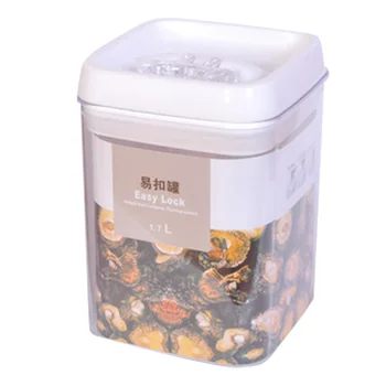 

Plastic Seal Airtight Food Storage Box Cans Jar Kitchen Grain Container DTT88