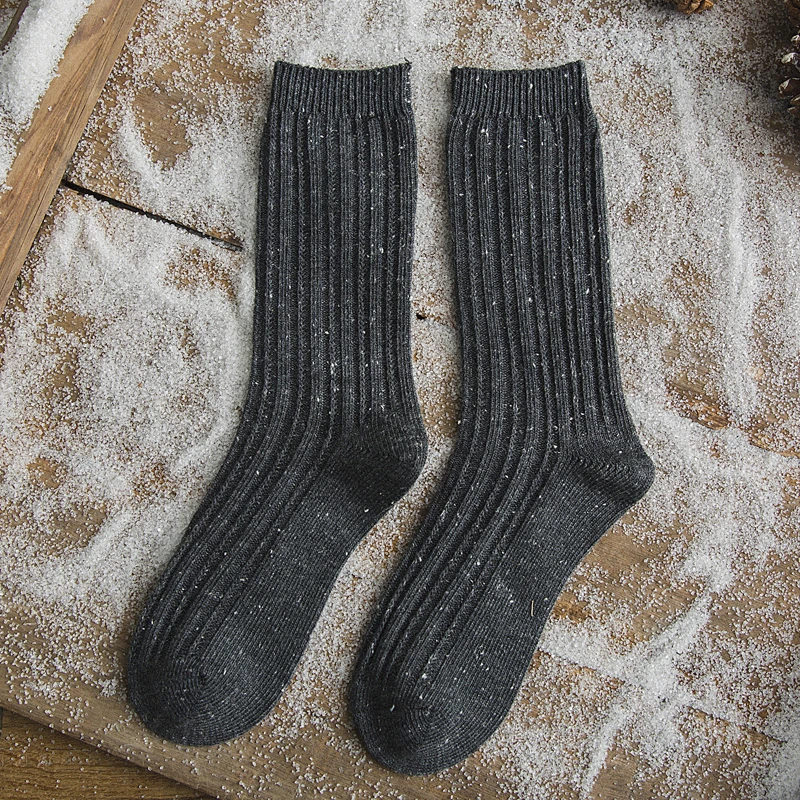 Японские Женские носки Starlight Harajuku однотонные зимние носки женские 100 хлопок 1 пара Kawaii размер 35-39 - Цвет: Gray