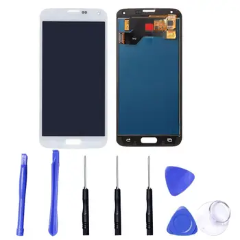 

Screen Touch Digitizer LCD Display Assembly for Samsung Galaxy S5 i9600 G900 G900F G900V G900T G900A Touch Screen Replacement