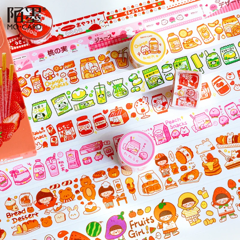 Mo.Card Rabbit snack house 5 м бумажная малярная лента для скрапбукинга декоративная
