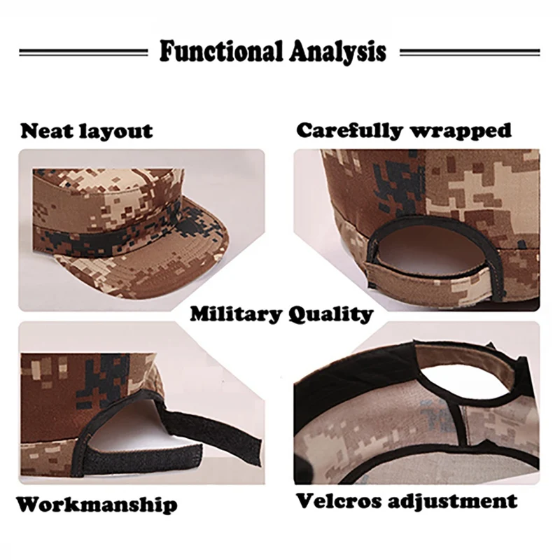 Новая тактическая Кепка, уличная спортивная камуфляжная бейсболка, шапка, простая, военная, Армейская, камуфляжная, Охотничья Кепка, шапка для мужчин, взрослая Кепка