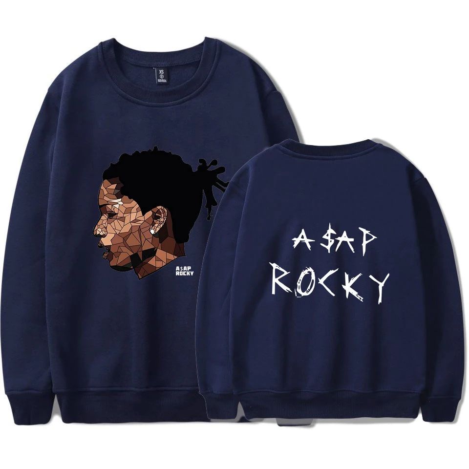 ASAP ROCKY толстовки осенние модные толстовки Большие размеры, для мужчин теплое флисовое пальто мужские брендовые хип хоп оптом Топы