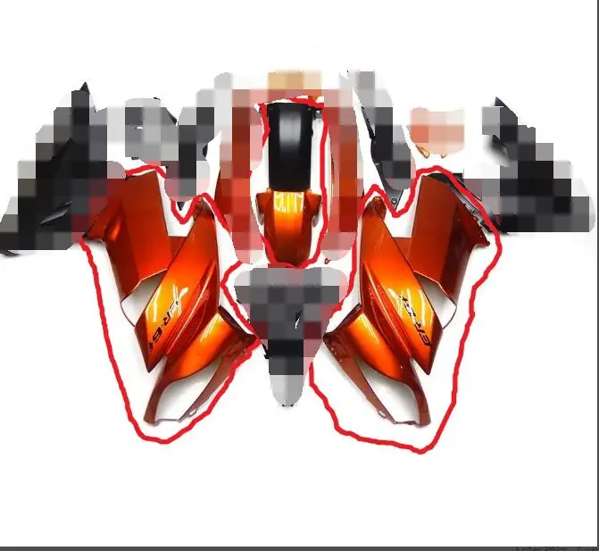 

3pcs mark Fairings for kawasaki ninja 650r year 2009 2010 2011 2012 compression no injection