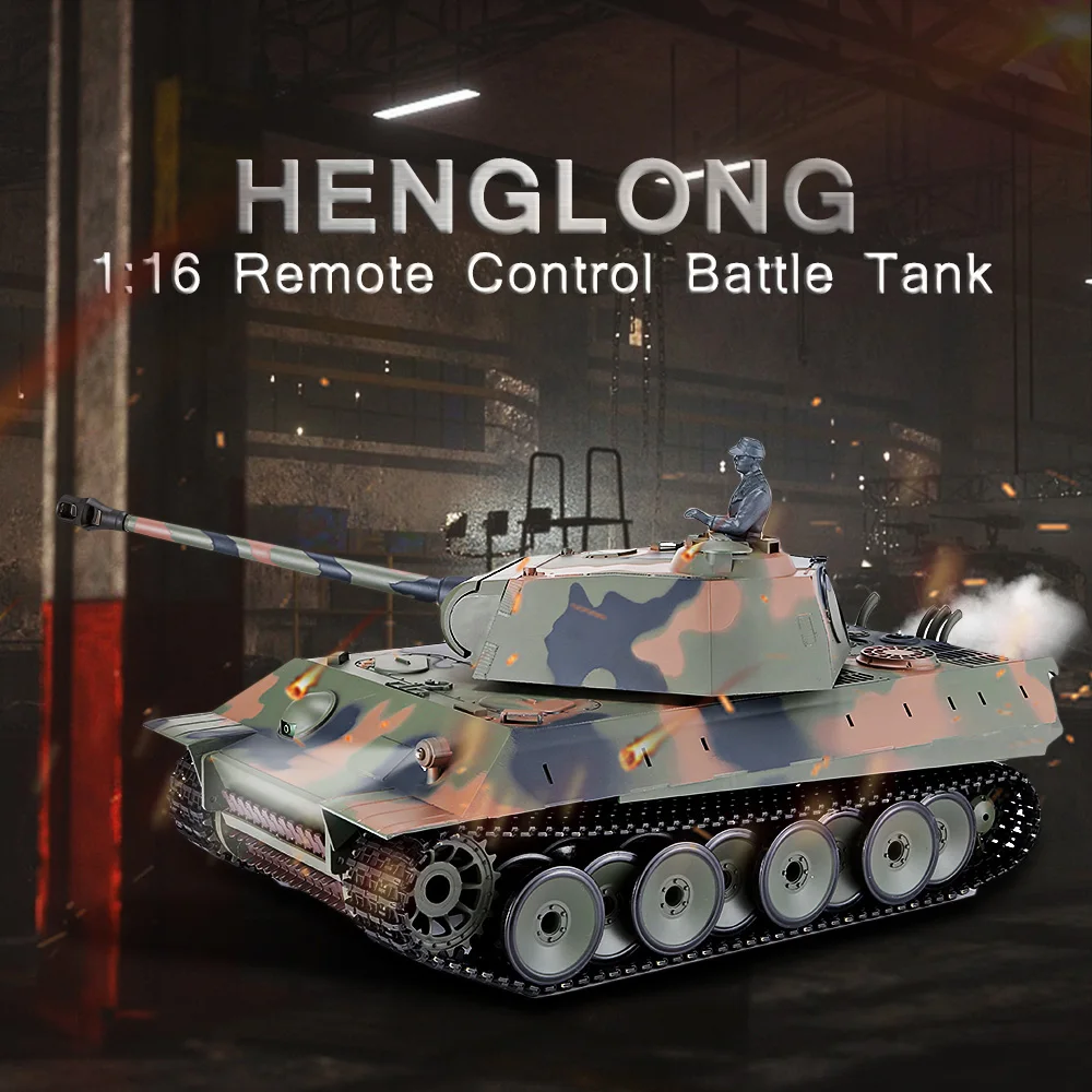 Henglong 1:16 дистанционное управление главный боевой танк обход препятствий RC