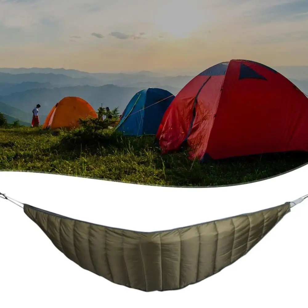 

Outdoor Camping Full Length Hammock Underquilt Ultralight Winter Warm Under Quilt Blanket Cotton Hammock