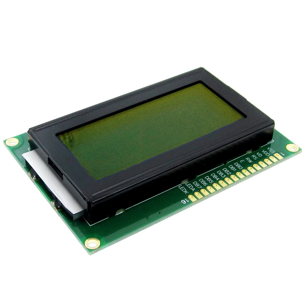 1604 16X4 16*4 символьный ЖК-модуль ЖК-экран LCM желтый/синий светодиодный с подсветкой SPLC780 HD44780 контроллер IIC/iec - Цвет: 1604 Green