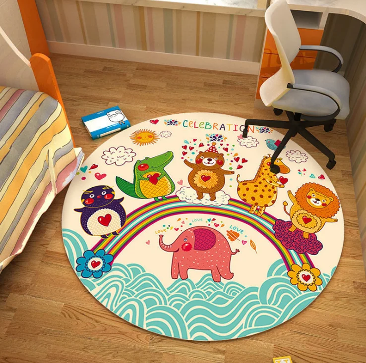 Детские Мультяшные животные коты игровые коврики коврик для малышей детское