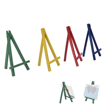 

2Pcs Mini Plastic Artist Easel Wedding Number Place Name Card Stand Display Holder Frame Cute Desk Decor DIY Supplies 9 x16cm