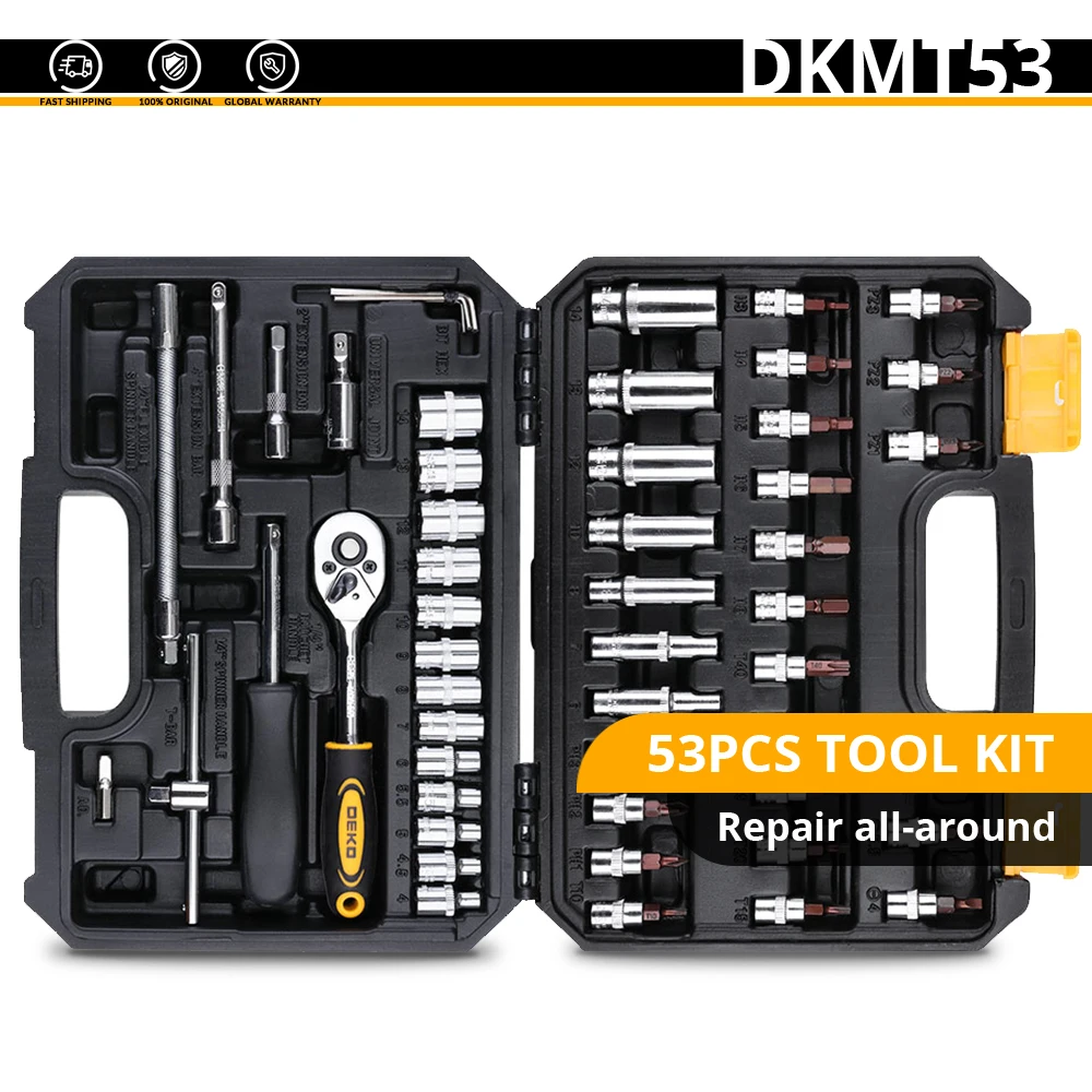 £23.25 Deko 53 Pcs Hand Tool Set General Household Hand Tool