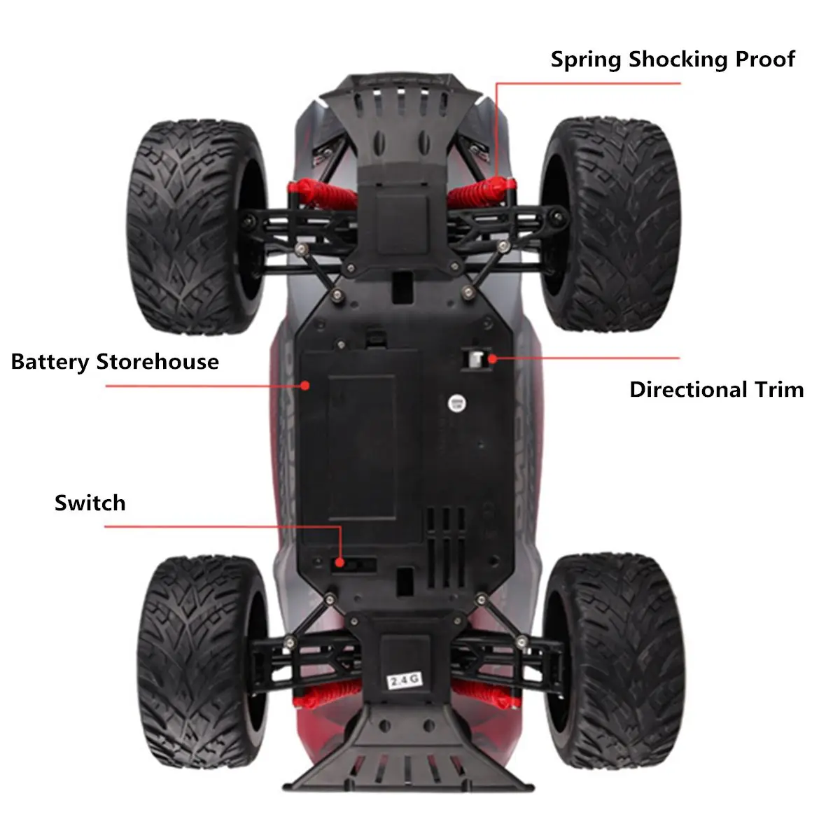 1/10 альпинистская Радиоуправляемая машина 4WD 2,4 GHz высокоскоростная Радиоуправляемая машина рок ралли двойные моторы Бигфут автомобиль пульт дистанционного управления модель внедорожника игрушка