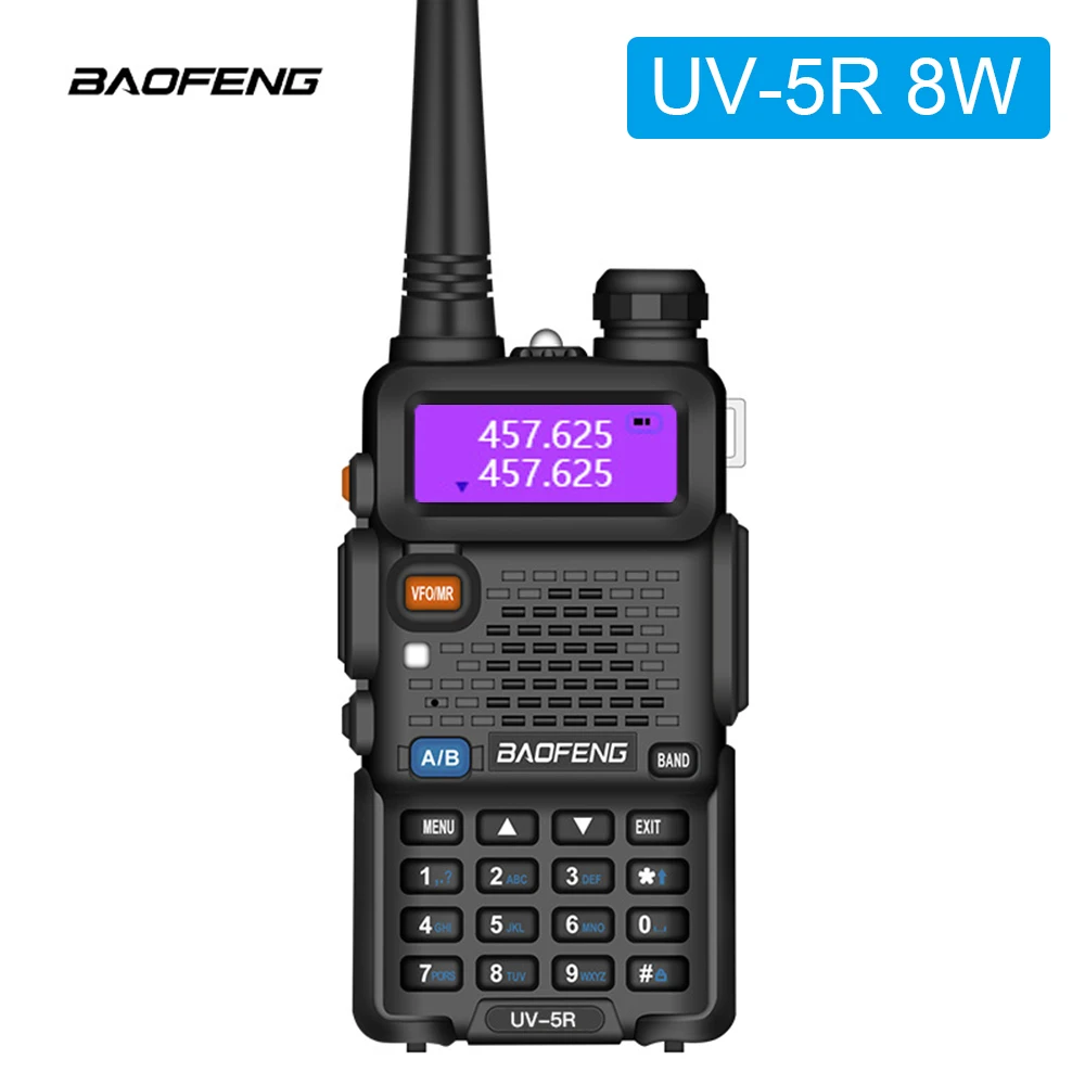 

Baofeng UV-5R Walkie Talkie UV 5R Two Way CB Radio Upgrade Version BaoFeng uv5r 8W VHF/UHF Portable UV5R Hunting Ham Radio