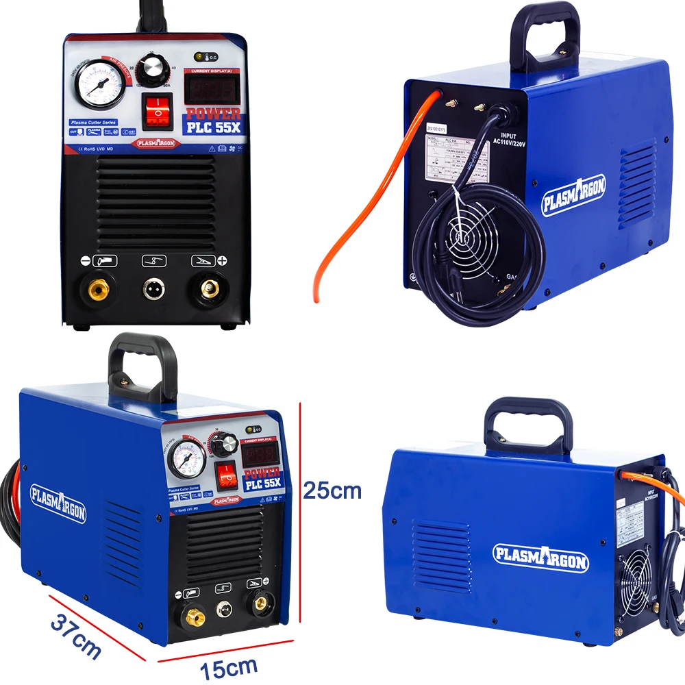 PLASMARGON Air Plasma Cutter Machine PLC55 Inverter Air Plasma Cutter 50Amp IGBT 110V/220V Welding Equipment 5