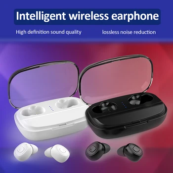 

Bluetooth 5.0 Wireless Headphone Earphones for Hifi Binaural Sport In Ear Smart Noise Reduction Bass 3D Round Stereo Heads