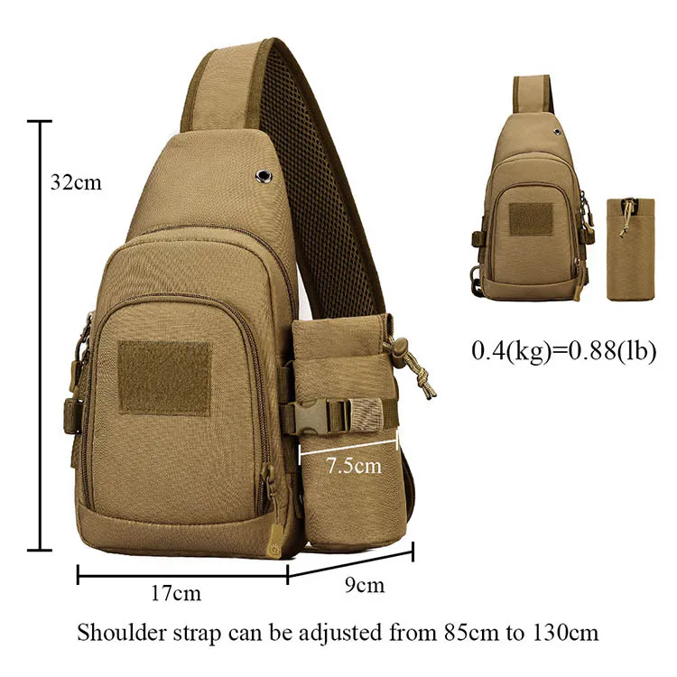 Мужская нагрудная сумка для путешествий Molle Pack, сумка на одно плечо для телефона, камуфляжная сумка Mochila