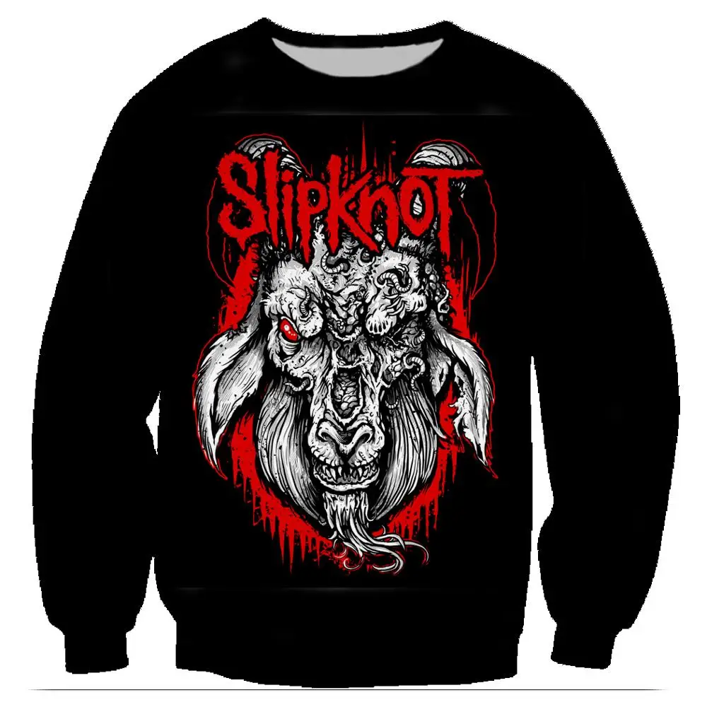 01 Slipknot Harajuku рок толстовки 3D печать унисекс пуловер толстовки с длинным рукавом Crewneck уличная толстовка одежда Sudaderas - Цвет: 01