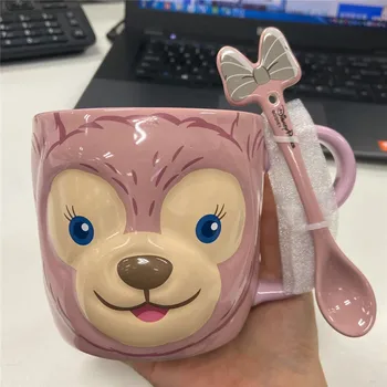 

Genuine Disney Duffy Bear Mug Cartoon ShellieMay Ceramic Cup GK Action Figure Model Toy Birthday Present M5317