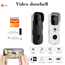 

Video Doorbell IP54 Waterproof Camera Visual Intercom Chime Night Vision WiFi Smart Door Bell Wireless Home Security Cam