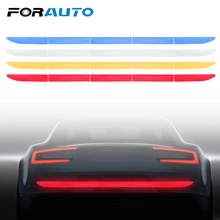 FORAUTO Светоотражающая наклейка для автомобиля багажник Авто Предупреждение Стикеры полосы нано лента для безопасности во время движения анти-столкновения автомобиля-Стайлинг 4 цвета