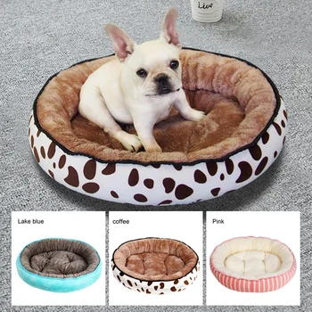 

Pet Bed Warming Soft Kennel Washable Plush Cushion Nonslip Bottom Autumn Winter Mats Sofa for Small Medium Large Dog Cat S/M/L