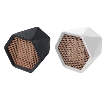 

600W Portable Electric Heater Mini Fan Hexagon Ceramic Heating Stove Radiator for Home Office Warmer