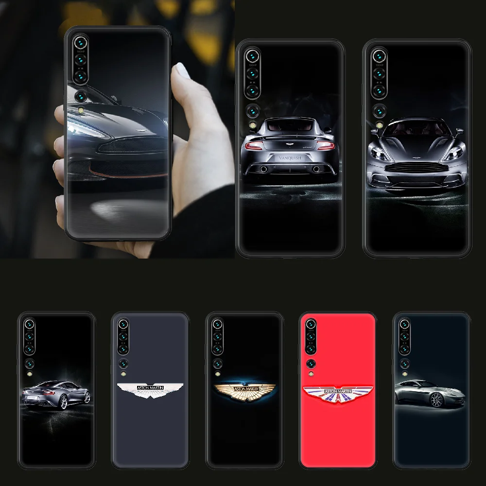 

luxury Aston Martin car Phone case for Xiaomi mi 4 5X 6 X A1 A2 8 9 T 10 F1 Lite pro SE Max Mix Note 2 3 lite black cover