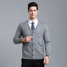 MACROSEA осень-зима толстый мужской Argyle шерстяной кардиган свитер классический стиль мужской свитер с длинными рукавами свитер 9082