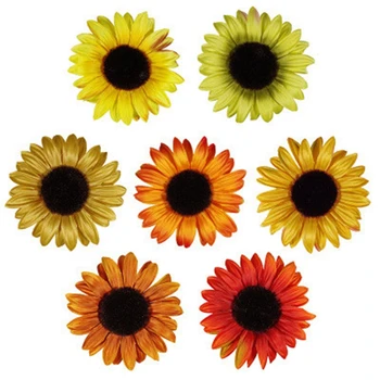 

30PCS Silk Sunflower Artificial Flowers Head for Wedding Home Decoration DIY Wreath Scrapbooking Fake Flowers
