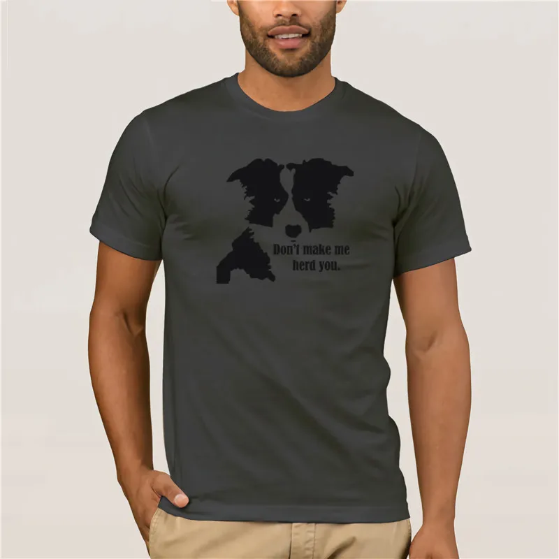 Fashion Creative Graphic T shirt Border Collie Art Men's T Shirts