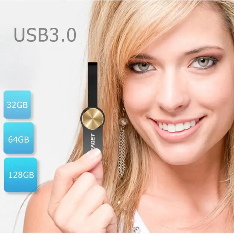 Eaget U80 128 Гб 64 ГБ 32 ГБ USB 2,0/3,0 флэш-накопитель высокоскоростной металлический накопитель данных памяти U диск флешка