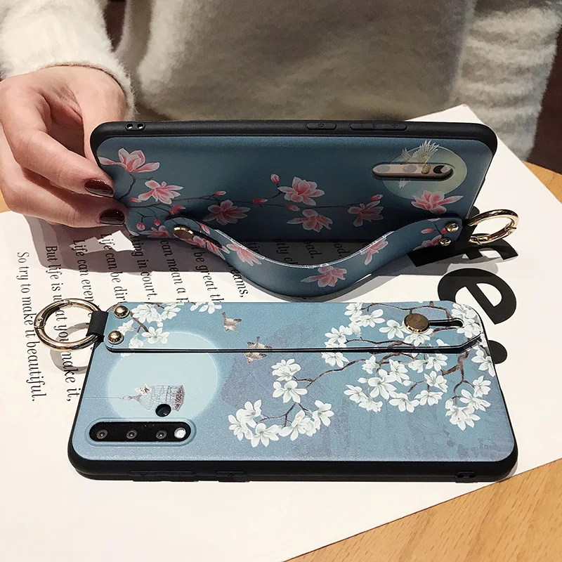 Чехол на запястье для Samsung A70 A50 A10 A20 A30 A50S A40 A30S A60 Note 10 Plus 8 9 ТПУ|Бамперы| |