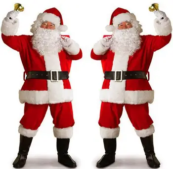 

Christmas Santa Claus Costume Cosplay Santa Claus Clothes Fancy Dress In Christmas Men Costume Suit For Adults