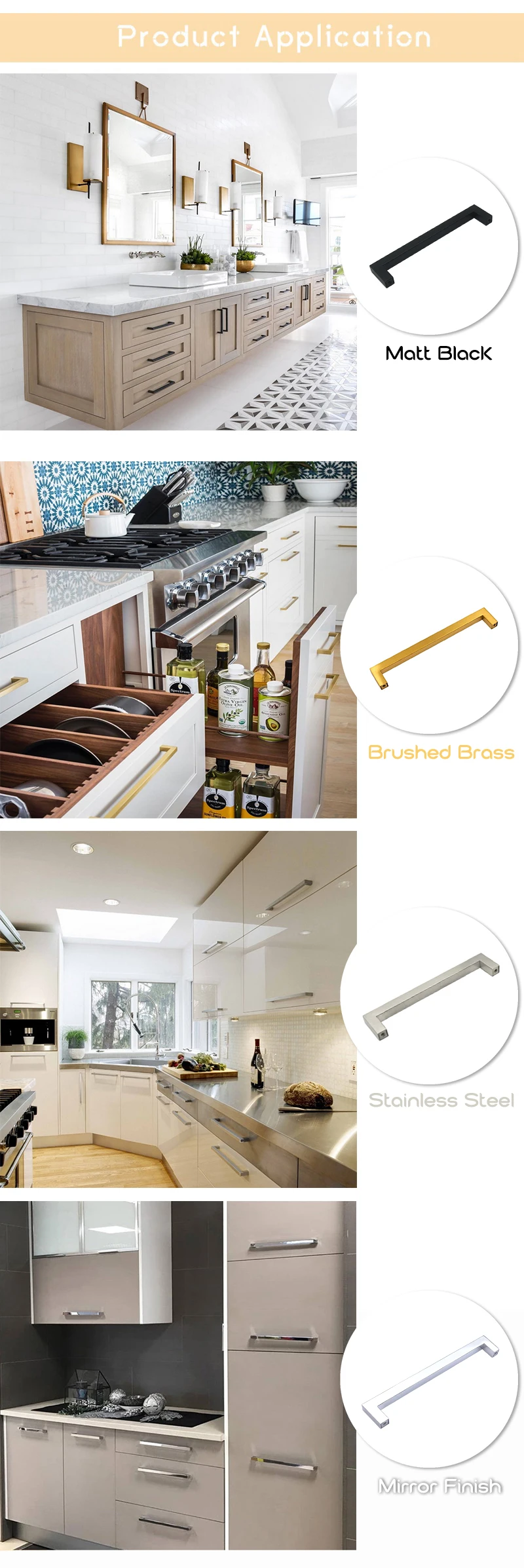 Uke Stainless Steel Handles Diameter 12mm Kitchen Door Cabinet Handle Straight Handle Pull Knobs Furniture Hardware Cabinet Pulls Aliexpress