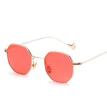 

2020 Multi Shades Retro Vintage Steampunk Octagon Women Sunglasses Brand Designer Female Sun Glasses Fashion Metal Glasses UV400