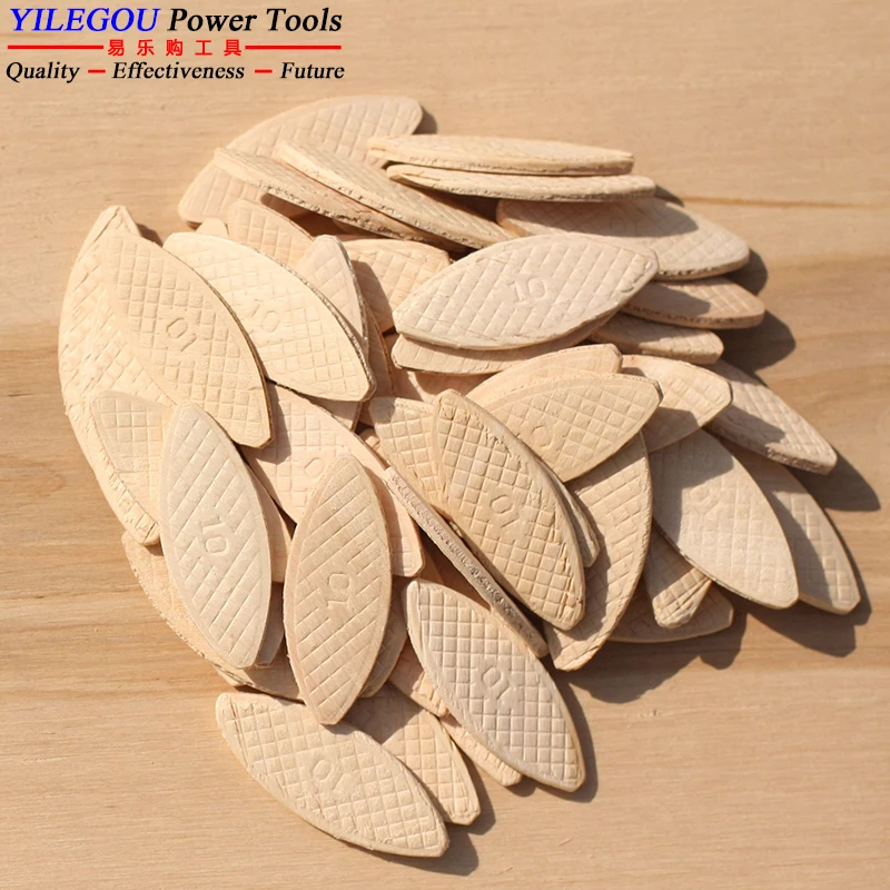 100pcs No. 0#/10#/20# Assorted Wood Biscuits DIY Tenon Pieces for Wood  Joining Woodworking Crafting Woodworking Biscuit Jointer