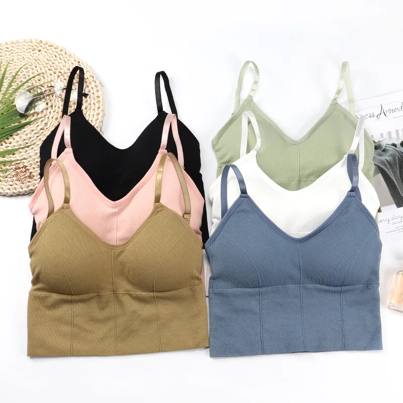 Beautiful Back Big U Sexy Open Back Seamless Bra Wrap Chest Girl Sports