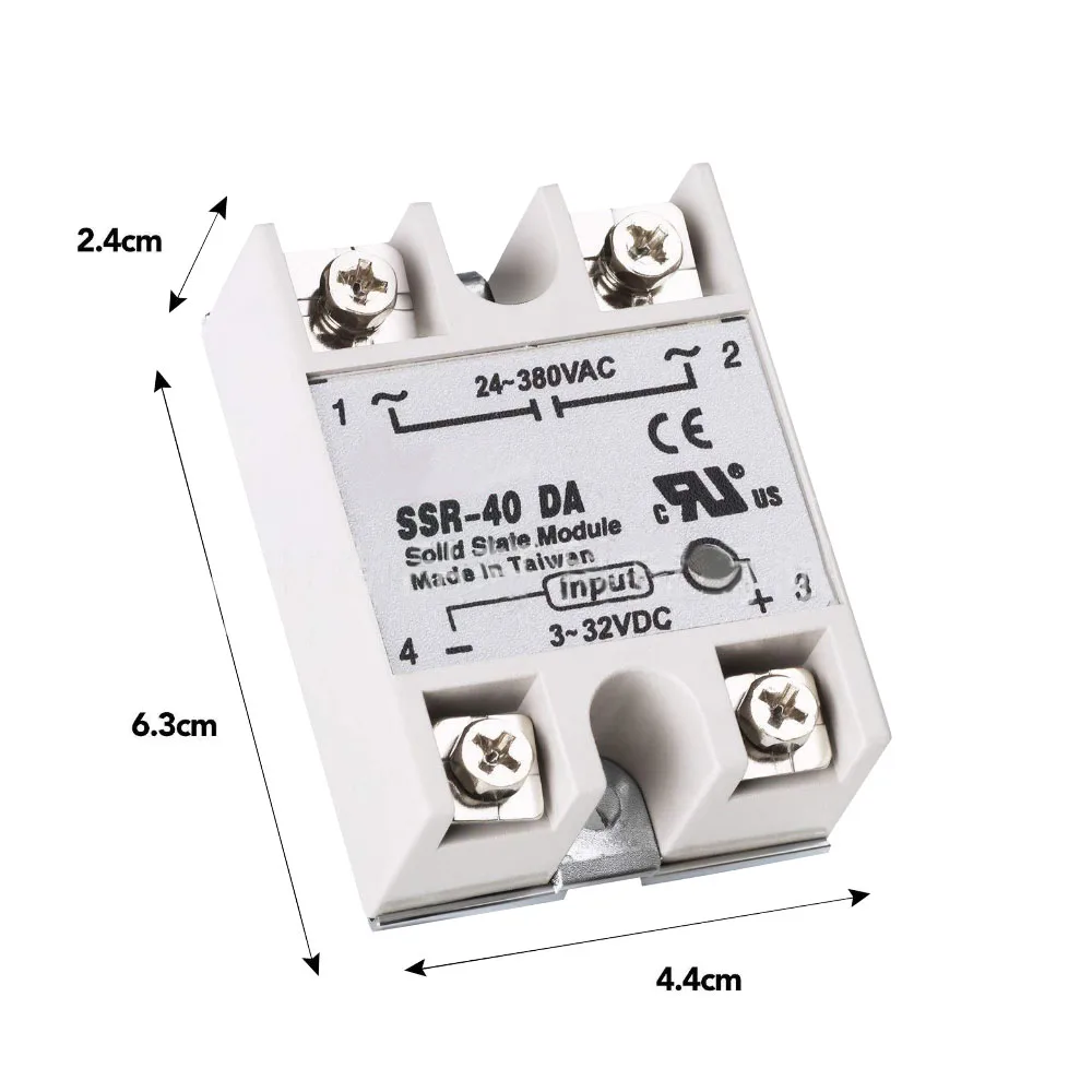 Твердотельное реле Φ 10A 25A 40A фактически 3 32V DC TO 24 380V AC SSR 10DA 25DA 40DA высокое качество