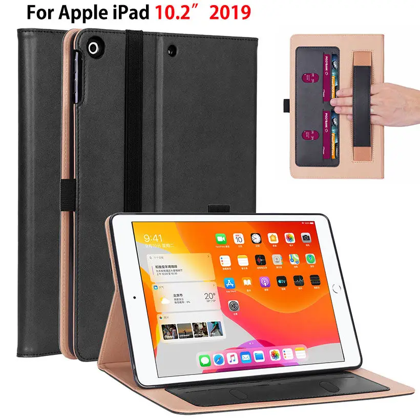 Роскошный чехол для iPad 10,2, чехол для Apple iPad 7th Generation A2200 A2198 A2232 Funda, держатель для планшета, подставка+ подарок