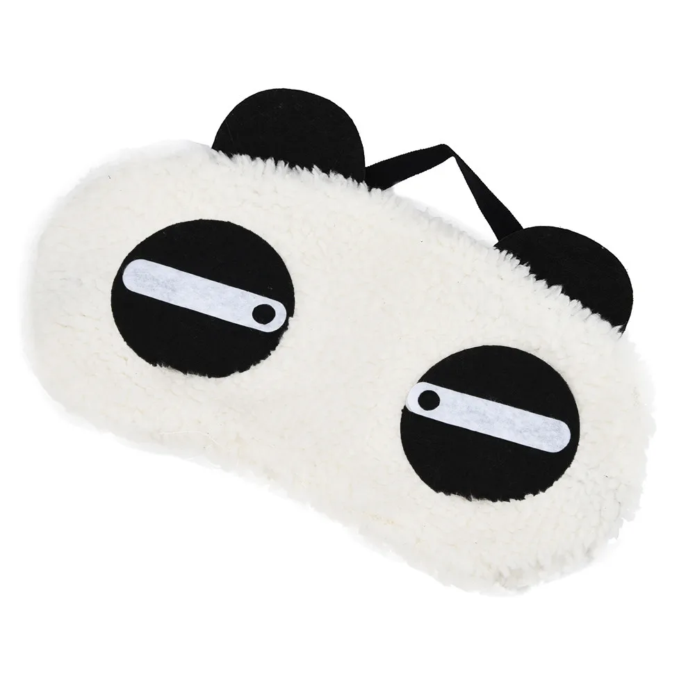 Маска для сна, 1 шт., маска для сна, покрытие для сна, повязка на глаза, белая панда, затенение, хлопковые очки для сна, для отдыха, для путешествий, повязка на глаза - Цвет: B