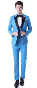 

Traje de hombre doble botonadura para boda trajes de novio padrino hombre Formal baile de graduación Oficina fiesta Blazer ajust