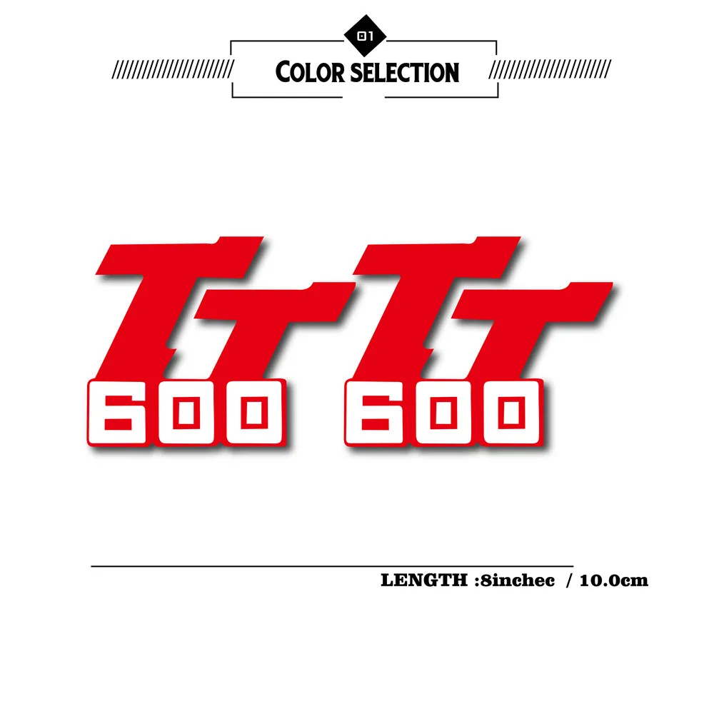 

New Motorcycle fuel tank stickers reflective waterproof creative decals helmet TT600 sign logo sticker for yamaha tt600 tt 600