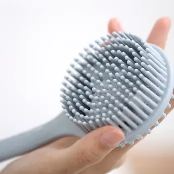 

Multifunctional Double-sided Body Shower Silicone Long-handled Bath Brush Bath Brush Back Massage Loofah Exfoliating Body