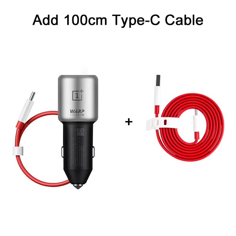 Add Warp 100cm Cable Оригинальное OnePlus 30 Вт деформационное автомобильное зарядное устройство деформация 30 автомобильное зарядное устройство EU UK вход 12 В 24 В 4.5A выход 5 в 6A Max для OnePlus 7 7T Pro - Тип штекера: Add Warp 100cm Cable